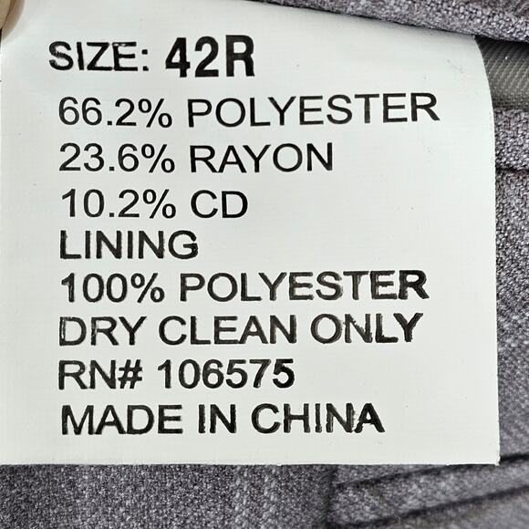 Fazzi Sport Mens 42R Grey Check Windowpane Plaid Blazer Suit Jacket Sport Coat - Picture 6 of 16